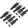 QUARKZMAN 8 Pcs S-Video DIN Maschio Presa 8 Pin Trasmissione Segnale Din Plug Connettore Din per TV DVD Computer Player(PS/2 Plug)