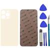 Peixiong Sostituzione del coperchio del vetro posteriore 13 Pro per iPhone 13 Pro Sostituzione del vetro posteriore posteriore da 6,1 '' con kit di strumenti di riparazione,Colore:Oro
