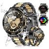 MiracDan Smartwatch Uomo Orologio Militare con 1,43 Rugged AMOLED, Smart Watch Uomo ip68 con Chiamate Bluetooth, Smartwatch Android iOS con 100 Modalità Sportive