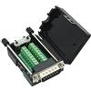 YIOVVOM DB15 Breakout Adattatore porta 15 pin a terminale Modulo di segnale con alloggiamento (connettore maschio, vite con custodia)