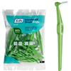 TePe Spazzolino interdentale angolato per la pulizia dei denti, 25 pezzi, 0,8 mm, grandi spazi vuoti, verde, misura 5