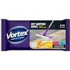 Vortex Salviette umidificate, universali, usa e getta, dimensioni 260 mm x 220 mm, coperchio ribaltabile, per la pulizia di diverse superfici, rimuove sporco, polvere e detriti, profumo di agrumi, 15