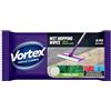 Vortex Salviette umidificate, universali, usa e getta, dimensioni 260 mm x 220 mm, coperchio ribaltabile, per la pulizia di diverse superfici, rimuove sporco, polvere e detriti, tropicale, 15 pezzi