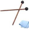 Doukesh 22CM Bacchette per Marimba,Bacchette per Xilofono,Glockenspiel Sticks,Gomma Bacchette con Manico in Legno,Bacchette per Percussioni,Glockenspiel,Marimba,Timpani,Tamburo