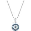 Elli Halskette Damen Evil Eye Anhänger mit Kristalle in 925 Sterling Silber
