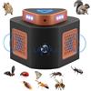 Cossify Ultrasuoni per Ratti, Repellente Ultrasuoni per Topi 360° con Luce LED Repellente Ultrasuoni Dissuasori per Topi Roditori Parassit Ratti Ragni Falene Formiche