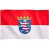 Runesol Bandiera dell'Assia, 91x152cm, 3ft x 5ft, Bandiera dell'Assia, 4 occhielli, Occhiello in ogni angolo, Regione tedesca, Hessenflagge, Bandiere premium, Interno, Esterno,