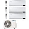 Samsung Climatizzatore Trial Split serie CEBU 9+9+9 btu con AJ052TXJ3KG R-32 Wi-Fi Integrato 9000+9000+900 GARANZIA ITALIA