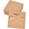 Disnace 90 PCS Schede Porta Orecchini Collana,Schede Display Orecchino, Display Gioielli,Carta Orecchino Schede Display Gioielli,Kraft Cartoncini per Orecchini per Orecchini, Borchie