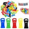 YOYEAH Clip per Calze Lavatrice e asciugatrice, Clip per Calzini da 100 Pezzi, Clip per Calze in plastica Colorata per l'organizzazione e la conservazione, Antiscivolo