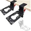 WELLMETE Hotas - Set di 2 supporti da tavolo per giochi di volo con joystick doppio, compatibile con Thrustmaster Flight Joystick e Throttle T16000, Hotas X, Hotas One, Hotas 4, SimTask e TurtleBeach
