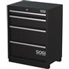 SOGI Armadietto in lamiera SOGI ARR-M-A-4C per arredo officina - 4 cassetti a estrazione telescopica - 680x460x865 mm