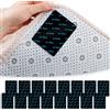 elzle Antiscivolo per Tappeti, 16 Pezzi Tappeto Gripper, Doppio Lato Lavabili e Riutilizzabili Adesivi Antiscivolo per Tappetini, Tappeti Anti-Slip Mat per Pavimenti in Piastrelle, Legno, Parquet