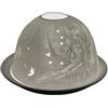Nordic Lights Nordic Light 68066 S Portacandele Tealight, Set di Paralume e Piatto, Fata Soggiorno o Sala da Pranzo Decorazioni per la tavola, Accessori per la casa-Porcellana-Taglia Unica, Bianco
