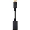 Nanocable Convertitore da Displayport a Hdmi, Dp/M-Hdmi A/H, Maschio-Femmina, Nero, 15 cms
