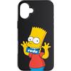 The Simpsons I Simpson Bart Simpson Bocca Rude Nero Custodia per iPhone 16 Plus