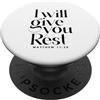 Matthew 11 28 Motivational Word Bible Sc Cristiano Gesù ha detto che ti darò riposo Versetto della Bibbia PopSockets PopGrip Adesivo