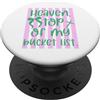 Wanderlust Vibes Il paradiso ha raggiunto l'obiettivo finale della vita PopSockets PopGrip Adesivo