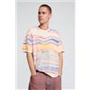 Desigual, Maglietta con stampa astratta, Uomo, Cotone, M