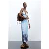 Desigual, abito lungo con spalline in lyocell, Donna, Lyocell, Blu, L