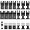 Techfection Set di 23 Lame Oscillanti per Sega Multiuso Lame Utensile Multifunzione Oscillante 6 Tipi di Lame Robuste Accessori per Lame Multifunzione Utensili Oscillante per Metallo Legno Plastica