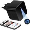 Kaelera Telecamera Spia Nascosta WiFi 5G, Mini Spy Cam Senza Fili Caricatore USB, 1080P HD Microcamera Spia Telecamera di Sorveglianza Interna con Rilevamento del Movimento Tuya APP
