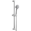 OFFO Saliscendi Doccia,Asta Doccia 70 cm,Saliscendi Doccia con Soffione,Asta Doccia con Soffione e Rotondo Doccetta con 3 Tipi di Getto e Flessibile da 1,6 m, Cromo