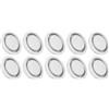 PATIKIL Copertura Griglia Di Ventilazione Rotonda 50 mm/2, 10 Pezzi Griglia Di Aria In Plastica Per Soffitto Pavimento Parete Armadio Guardaroba, Bianco