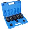 MIGUBIGU 8 Pezzi 1/2'' Set di Bussole a Impatto, 30 32 34 35 36 mm, Prese Metriche Esagonale, Bussola Poligonali a 12 Punto, Set di Dadi Multidenti in Acciaio Cromo Vanadio Con Scatola Blu