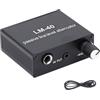 lvifloae Attenuatore audio passivo LM 40 Regolatore di volume a livello di linea regolabile da 40 dB a 15 dB con cavo di uscita da 3,5 mm per altoparlanti stereo per auto home theater e