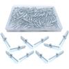 CiciIng 120 rivetti ciechi in alluminio 4,8 x 20 mm, grande flangia rivetti pop, rivetti in alluminio per veicoli a motore, mobili, attrezzature meccaniche (argento)