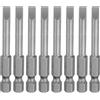 QUARKZMAN 8Pz SL5 Bits Per Caccia Vite Taglio 5mm Punta Taglio Acciaio S2