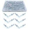 CiciIng 120 rivetti ciechi in alluminio 4,8 x 18 mm, grande flangia rivetti pop, rivetti in alluminio per veicoli a motore, mobili, attrezzature meccaniche (argento)