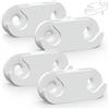 MGidea CERNIERA SCARPIERA COPPIA SUPPORTI RICAMBIO COMPATIBILE CON IKEA® BISSA HEMNES GREVBAECK 110364 - PRODOTTO MADE IN ITALY (4)