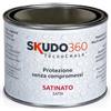 TecnoChalk SKUDO360® - Vernice Protettiva Trasparente SATINATA Effetto Cera per Chalk Paint, Legno, Muro, Cemento, Pietra e Terracotta - Finitura Lavabile Extra Resistente Base Acqua Interno/Esterno (500 ml)