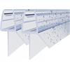 WITEN&NOCK Guarnizione doccia 2 x 70 cm per porte doccia, cabine doccia, vasca, guarnizioni di ricambio per vetro spesso 5 mm/6 mm, protezione dagli schizzi