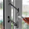 HAOXYO 2 Pezzi Chiusure Sicurezza Bambini,Blocca Finestra Aperta,Supporto per La Porta Della Camera Da Letto Della Terrazza per Bambini,Ferma Finestra per Abitazioni,Scuole e Locali Commerciali (Nero)