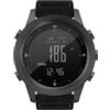 Aumotop Orologio da Corsa per Uomo, Altimetro Digitale Multifunzionale, Barometro, Bussola, Acciaio Inossidabile