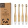 Wild & Stone Spazzolini in Bambù per Neonati, 4 Pezzi, Setole Morbide