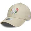 New Era Cappello da baseball 9Forty Floreale MLB New York Yankees Donna Beige Chiaro