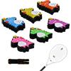Kaiyzo 6 Pezzi Ammortizzatori Racchetta da Tennis, Ammortizzatori in Silicone per Racchetta da Tennis, 6 Colori (Giallo, Blu, Rosa, Arancione, Verde, Viola), Forma di Dinosauro