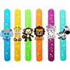 POPOYU Braccialetti Silicone Animale della giungla Slap Bands per Bambini,Cinturino Silicone Slaps Bracelets di Animale Bande Di Schiaffo Bracciali per Ragazze, Ragazzi,Regalo per Feste,Aula,Natale