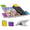 Becko US Tavola puzzle inclinabile da 1000 pezzi con 4 cassetti colorati e copertura, tavolo puzzle in feltro leggero e portatile con cavalletto incassato, 3 opzioni di inclinazione, portaoggetti per