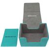 docsmagic.de Premium Magnetic Sideflip Box 80 Mint + Deck Divider - MTG - PKM - YGO - Porta Mazzo Aqua