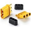 VUNIVERSUM Amass - 10 coppie di 20 pezzi Premium MR30 R30 Amass, 3 pin, 3 poli, spina dorata per motore multirotore brushless, ESC, ad alta corrente, a prova di inversione di polarità, maschio e