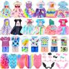 Miunana 25 Pezzi Per Bambole Da 15 cm = 6 Vestiti + 4 Abiti + 2 Costumi Da Bagno + 4 PCS Scarpe + 2 Ali + 5 Grucce + 2 PCS Occhiali Da Sole