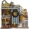 CUTEROOM casa delle bambole miniatura con mobili, kit fai da te in miniatura in legno con luce a LED, scala 1:32, regalo creativo per bambini e adolescenti di compleanno (Casa Magica)