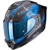 SCORPION Casco EXO-1500 AIR PLATTED CARBON Nero Blu SCORPION