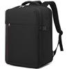KONO Zaino 40x20x25 Ryanair Bagaglio a Mano 20L, Zaino da Viaggio Aereo Compatto Leggero Impermeabile con Scomparto Laptop 15.6 Pollici per Uomo Donna Viaggi Brevi (Nero, 40x25x20cm)