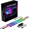 Volunx Striscia LED retroilluminazione per monitor PC con sincronizzazione musicale, barra LED RGB, spina di alimentazione USB da 32 pollici